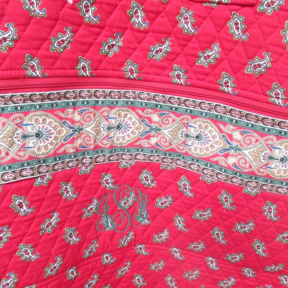 VERA BRADLEY Hanging Garment Bag - Red Paisley - Perfect Condition - Picture 2 of 6